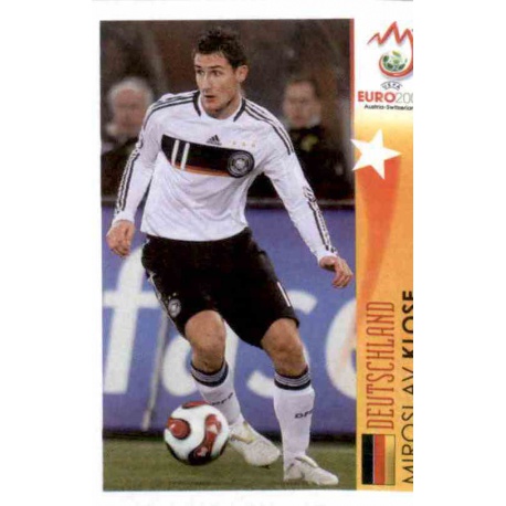 Miroslav Klose In Action Germany 519 Panini Uefa Euro 2008 Austria Switzerland