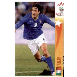 Luca Toni In Action Italy 522 Panini Uefa Euro 2008 Austria Switzerland