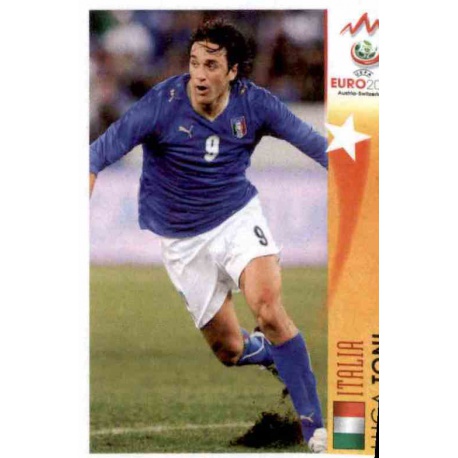 Luca Toni In Action Italy 522 Panini Uefa Euro 2008 Austria Switzerland