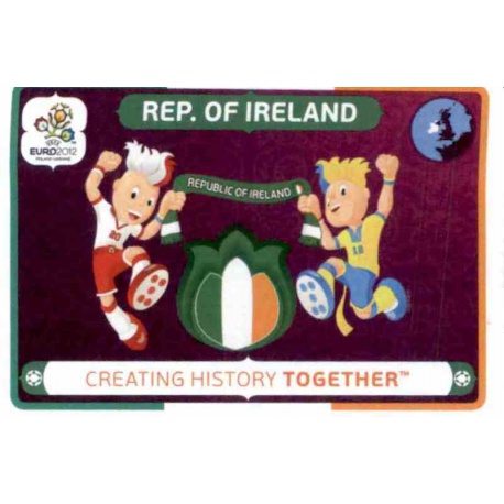Republic of Ireland Creating History Together 40 Panini Uefa Euro 2012 Poland Ukraine