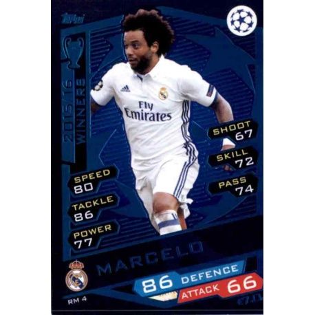 Marcelo Real Madrid RM4 Match Attax Champions 2016-17