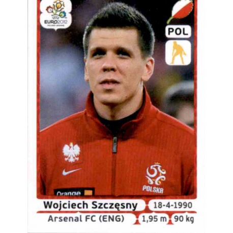 Wojciech Szczesny Poland 55 Panini Uefa Euro 2012 Poland Ukraine