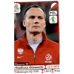 Arkadiusz Glowacki Poland 57 Panini Uefa Euro 2012 Poland Ukraine