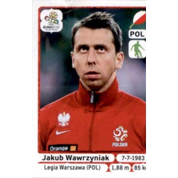 Jakub Wawrzyniak Poland 63 Panini Uefa Euro 2012 Poland Ukraine
