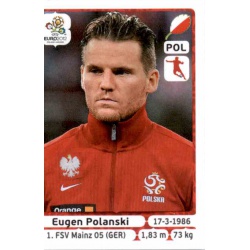 Eugen Polanski Poland 67 Panini Uefa Euro 2012 Poland Ukraine