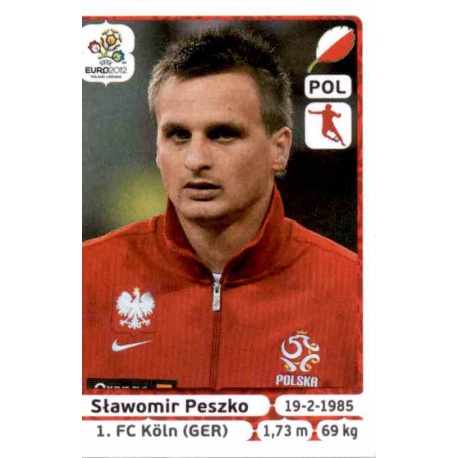 Slawomir Peszko Poland 72 Panini Uefa Euro 2012 Poland Ukraine