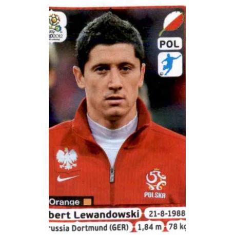 Robert Lewandowski Poland 74 Panini Uefa Euro 2012 Poland Ukraine