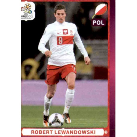 Robert Lewandowski In Action Poland 77 Panini Uefa Euro 2012 Poland Ukraine