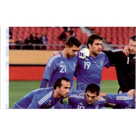 Team Photo 1 Greece 80 Panini Uefa Euro 2012 Poland Ukraine