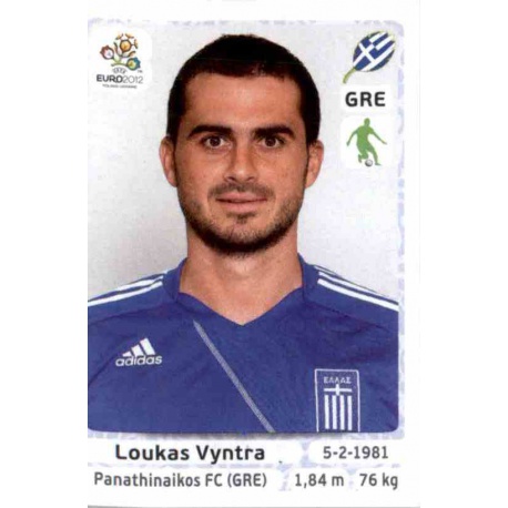 Loukas Vyntra Greece 88 Panini Uefa Euro 2012 Poland Ukraine