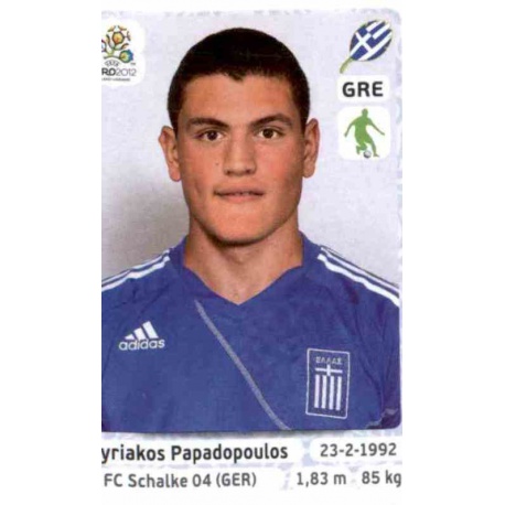 Kyriakos Papadopoulos Greece 90 Panini Uefa Euro 2012 Poland Ukraine