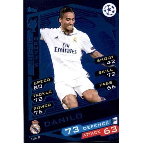 Danilo Real Madrid RM8 Match Attax Champions 2016-17