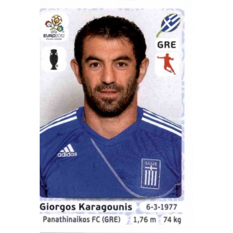 Giorgos Karagounis Greece 94 Panini Uefa Euro 2012 Poland Ukraine