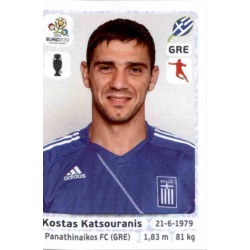 Kostas Katsouranis Greece 95 Panini Uefa Euro 2012 Poland Ukraine