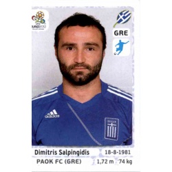 Dimitris Salpingidis Greece 101 Panini Uefa Euro 2012 Poland Ukraine