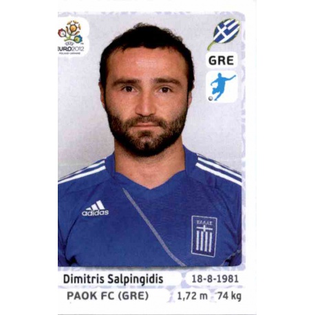 Dimitris Salpingidis Greece 101 Panini Uefa Euro 2012 Poland Ukraine