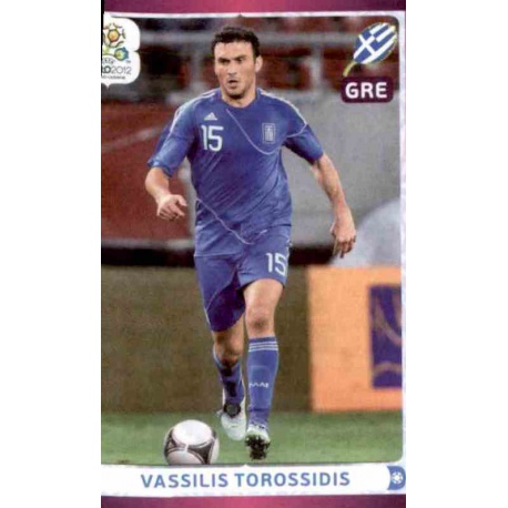 Vassilis Torossidis In Action Greece 104 Panini Uefa Euro 2012 Poland Ukraine