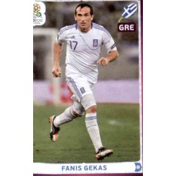 Fanis Gekas In Action Greece 106 Panini Uefa Euro 2012 Poland Ukraine