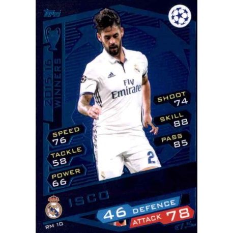 Isco Real Madrid RM10 Match Attax Champions 2016-17