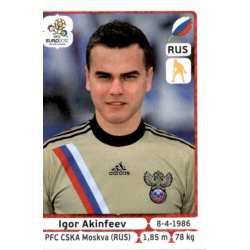 Igor Akinfeev Russia 113 Panini Uefa Euro 2012 Poland Ukraine
