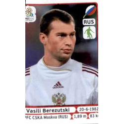 Vasili Berezutski Russia 118 Panini Uefa Euro 2012 Poland Ukraine