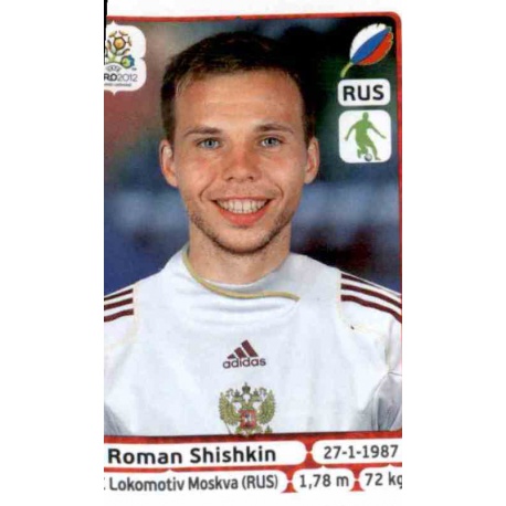 Roman Shishkin Russia 119 Panini Uefa Euro 2012 Poland Ukraine