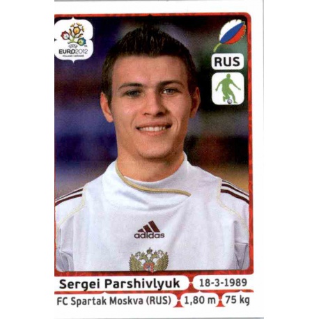 Sergei Parshivlyuk Russia 120 Panini Uefa Euro 2012 Poland Ukraine
