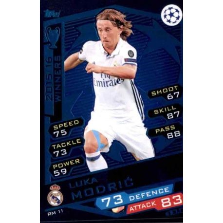 Luka Modrić Real Madrid RM11 Match Attax Champions 2016-17