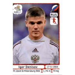 Igor Denisov Russia 124 Panini Uefa Euro 2012 Poland Ukraine