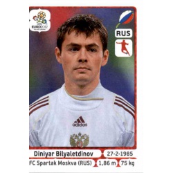 Diniyar Bilyaletdinov Russia 127 Panini Uefa Euro 2012 Poland Ukraine