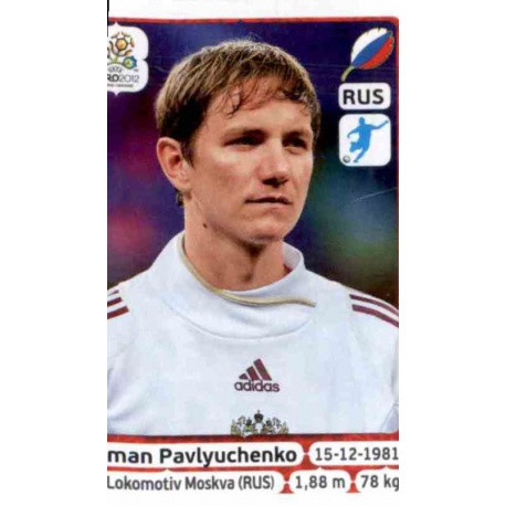 Roman Pavlyuchenko Russia 131 Panini Uefa Euro 2012 Poland Ukraine