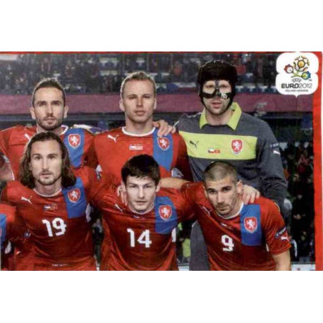 Team Photo 2 Czech Republic 139 Panini Uefa Euro 2012 Poland Ukraine