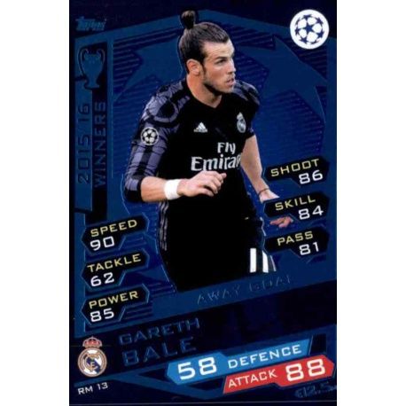 Gareth Bale Away Goal RM13 Match Attax Champions 2016-17