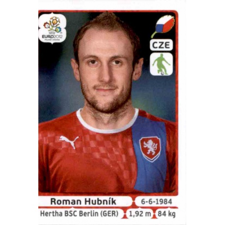 Roman Hubnik Czech Republic 145 Panini Uefa Euro 2012 Poland Ukraine