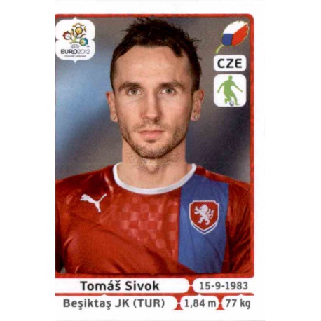 Tomas Sivok Czech Republic 147 Panini Uefa Euro 2012 Poland Ukraine