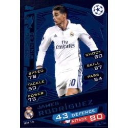 James Rodríguez Real Madrid RM14 Match Attax Champions 2016-17