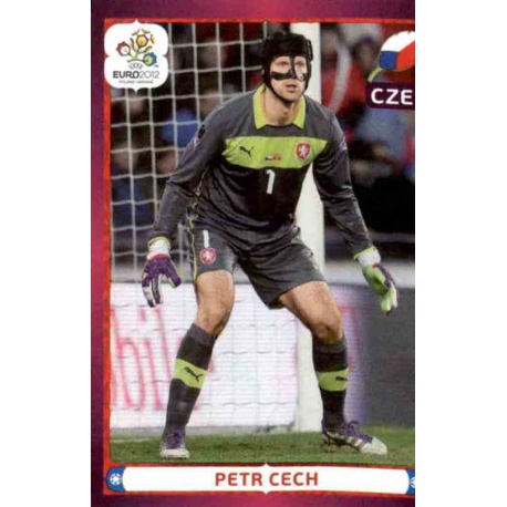 Petr Cech In Action Czech Republic 162 Panini Uefa Euro 2012 Poland Ukraine