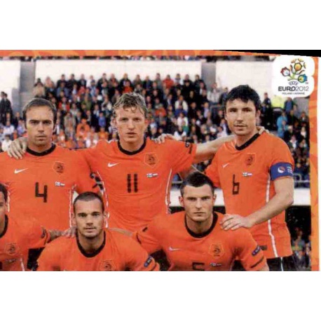 Team Photo 2 Holland 168 Panini Uefa Euro 2012 Poland Ukraine