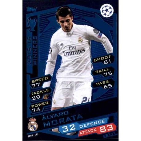 Álvaro Morata Real Madrid RM16 Match Attax Champions 2016-17