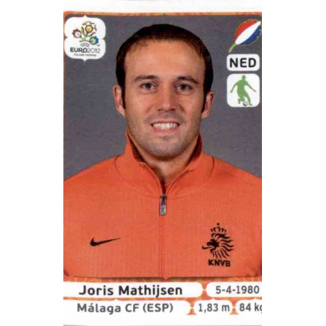 Joris Mathijsen Holland 174 Panini Uefa Euro 2012 Poland Ukraine