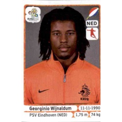 Georginio Wijnaldum Holland 183 Panini Uefa Euro 2012 Poland Ukraine