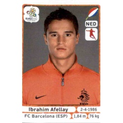Ibrahim Afellay Holland 184 Panini Uefa Euro 2012 Poland Ukraine