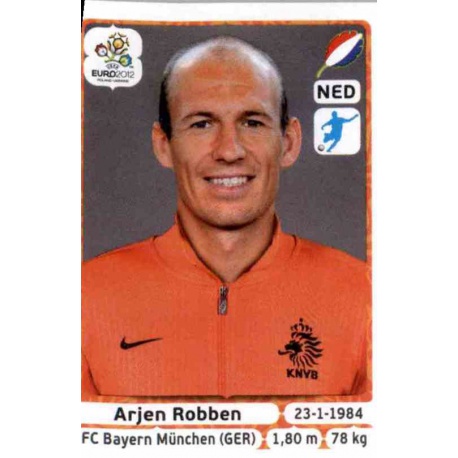 Arjen Robben Holland 186 Panini Uefa Euro 2012 Poland Ukraine