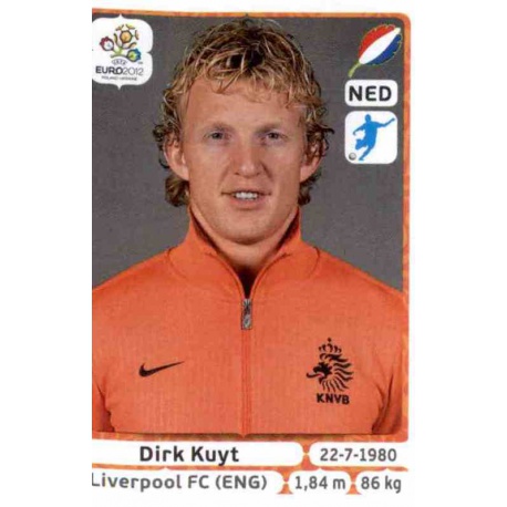 Dirk Kuyt Holland 188 Panini Uefa Euro 2012 Poland Ukraine