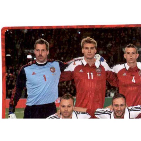 Team Photo 1 Denmark 196 Panini Uefa Euro 2012 Poland Ukraine