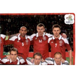 Team Photo 2 Denmark 197 Panini Uefa Euro 2012 Poland Ukraine