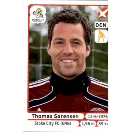 Thomas Sorensen Denmark 200 Panini Uefa Euro 2012 Poland Ukraine
