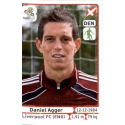 Daniel Agger Denmark 202 Panini Uefa Euro 2012 Poland Ukraine