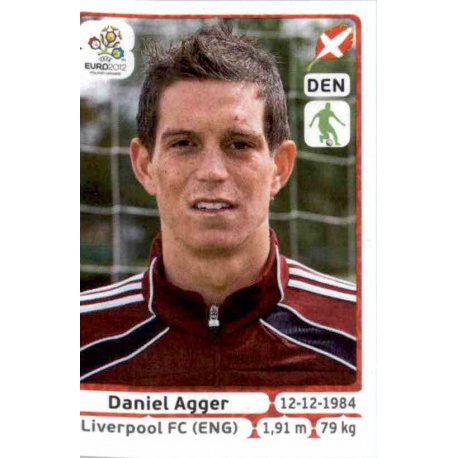 Daniel Agger Denmark 202 Panini Uefa Euro 2012 Poland Ukraine
