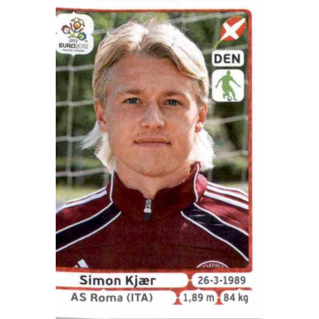 Simon Kjaer Denmark 203 Panini Uefa Euro 2012 Poland Ukraine